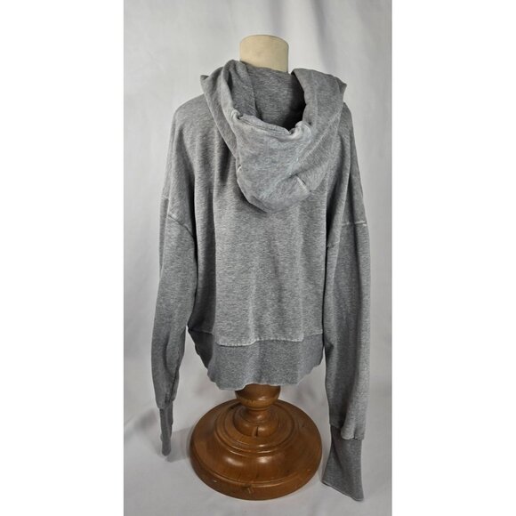 JoyLab Gray  Cropped‎ hoodie Small 98% Cotton 2% Spandex Athleisure - Picture 3 of 9